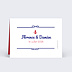 Marque-place mariage Mer Verso