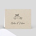 Marque-place mariage Voyage Vintage Verso