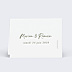 Marque-place Mariage Lauriers Suspendus