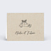 Marque-place Mariage Voyage Vintage