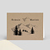 Marque-place mariage Idylle à la Montagne