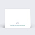Marque-place mariage Petites fleurs bleues