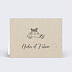 Marque-place Mariage Voyage Vintage