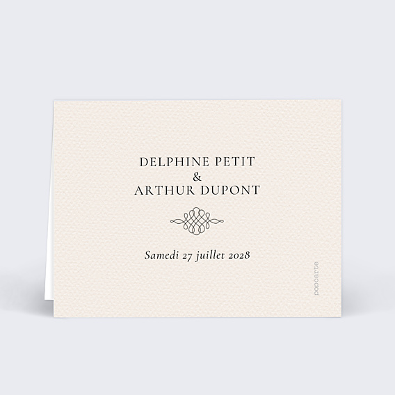 Marque-place mariage Domaine Verso