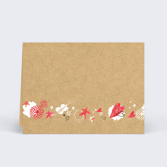 Marque-place mariage Enfant Verso