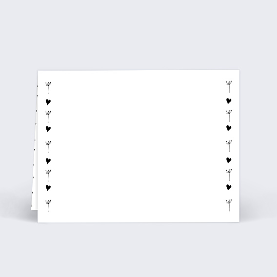 Marque-place Mariage Coeur Bucolique