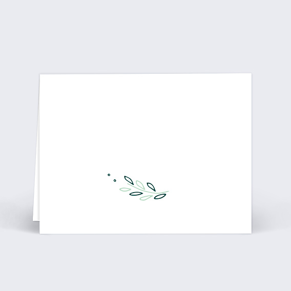 Marque-place Mariage Couronne de Fleurs