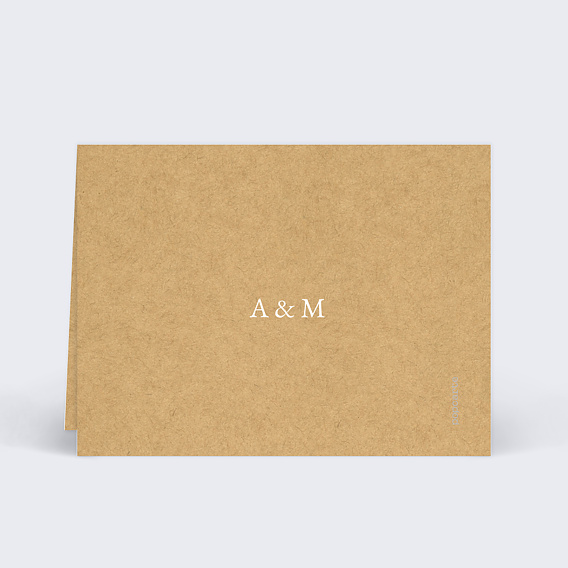 Marque-place mariage Lune de Miel Verso