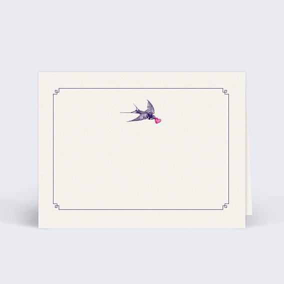 Marque-place Mariage Hirondelle d'Amour