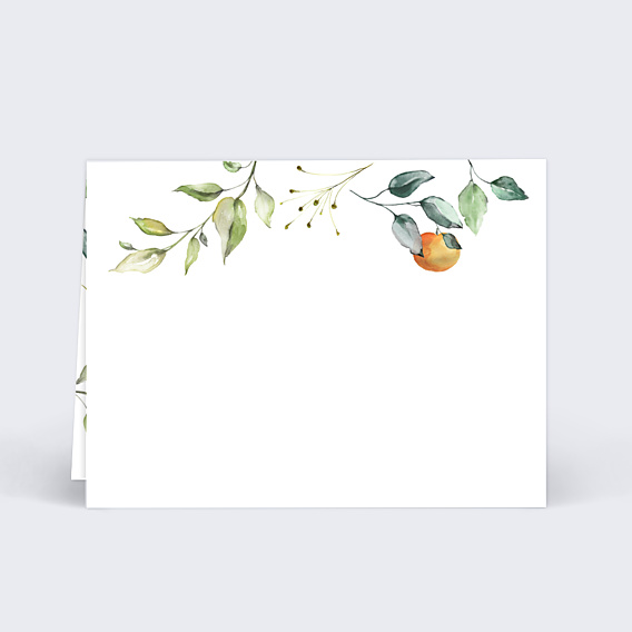 Marque-place Mariage Agrumes