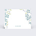 Marque-place mariage Petites fleurs bleues Verso