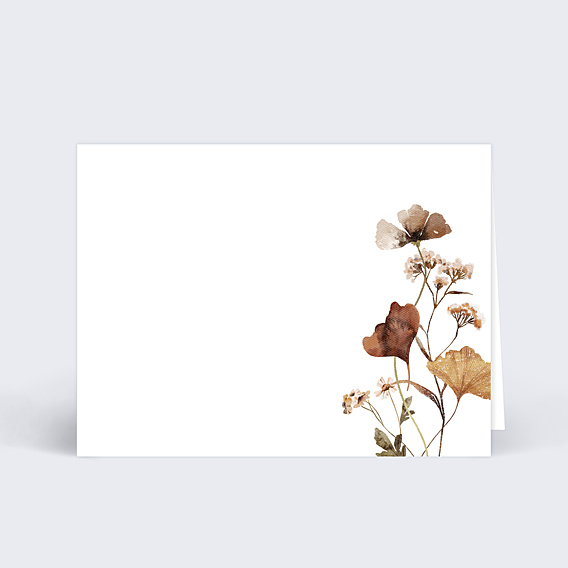 Marque-place Mariage Jardin Sauvage