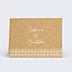 Marque-place Mariage Dentelle Kraft