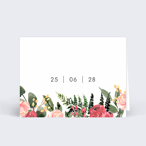 Marque-place Mariage Wild Flowers