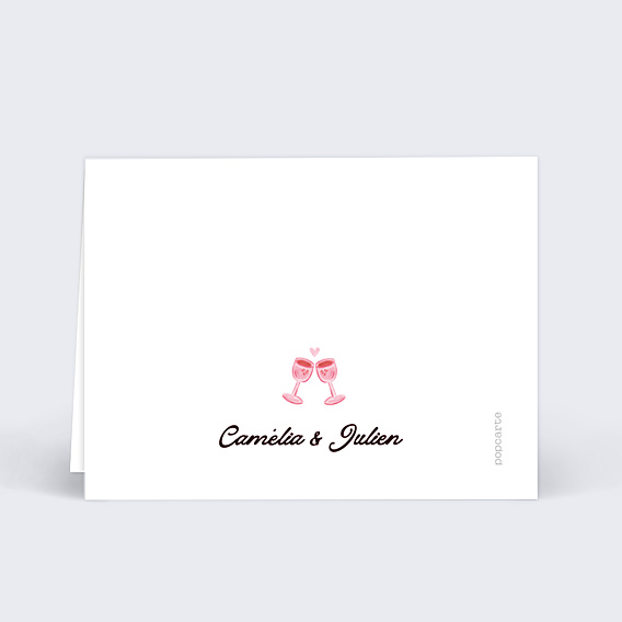 Marque-place Mariage Jardin botanique