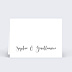 Marque-place mariage Calligraphie Verso