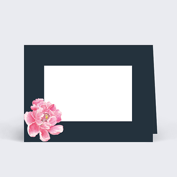 Marque-place Mariage Dark Peony