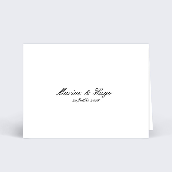 Marque-place Mariage Classique