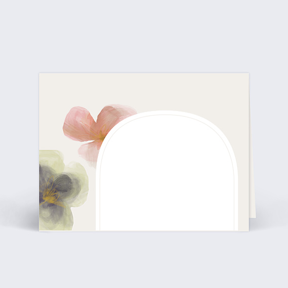 Marque-place Mariage Profusion aquarelle