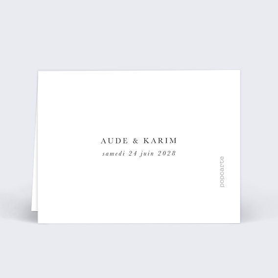 Marque-place Mariage Jardin Sauvage