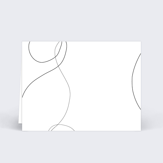 Marque-place mariage Affection Verso