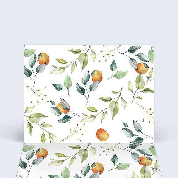 Marque-place mariage Agrumes Intérieur Gauche