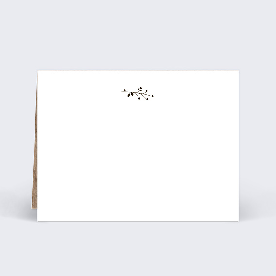 Marque-place mariage Bois Verso