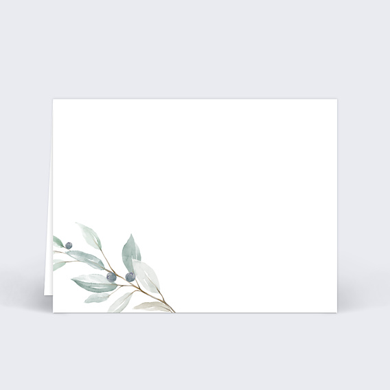 Marque-place mariage Couronne d’Oliviers Verso