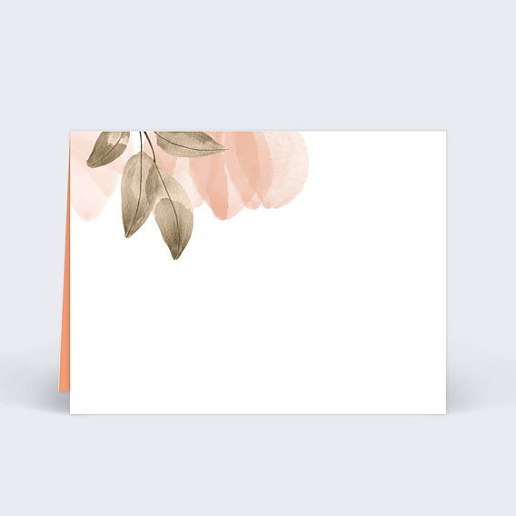 Marque-place mariage Flower of fall Verso