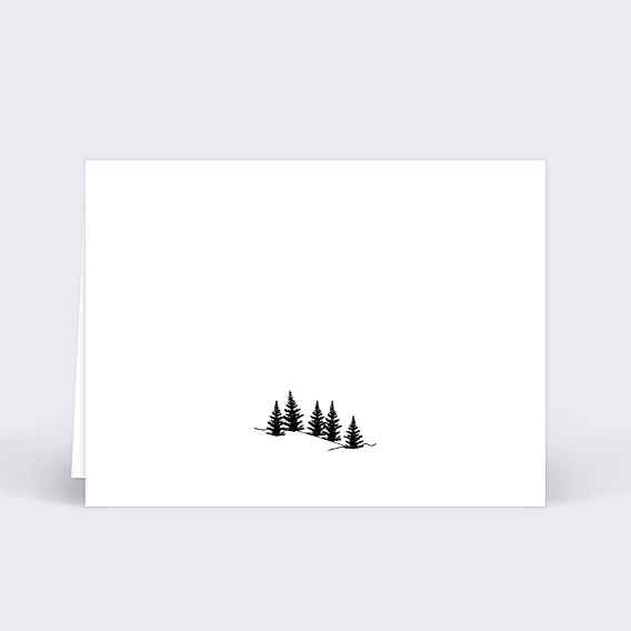 Marque-place mariage Idylle à la Montagne Verso