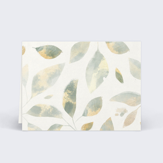 Marque-place mariage Feuilles de Jade Verso
