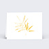 Marque-place Mariage Feuilles d'Or