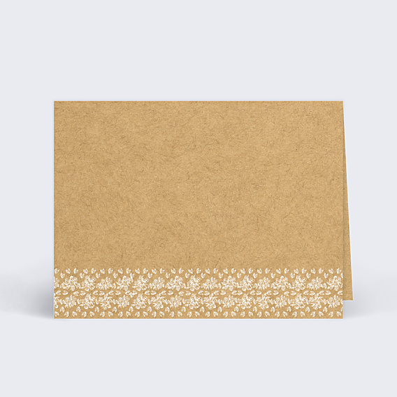 Marque-place Mariage Dentelle Kraft