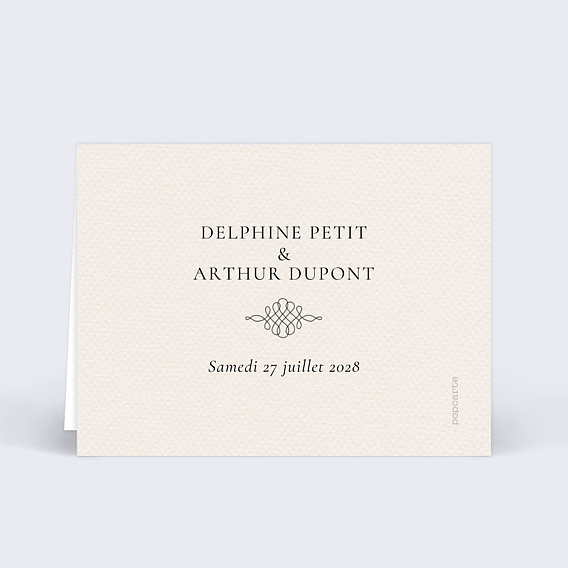 Marque-place mariage Domaine Verso