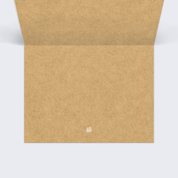 Marque-place mariage Dentelle Kraft Intérieur Droit