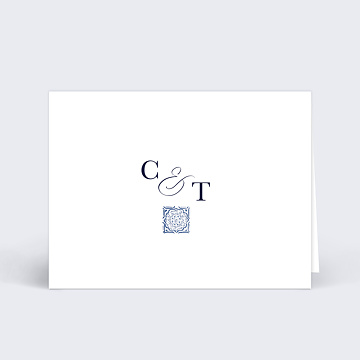 Marque-place Mariage Azulejos