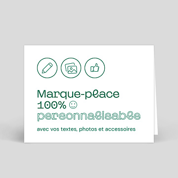Marque-place mariage 100% Personnalisable