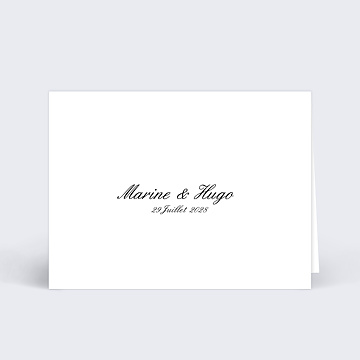 Marque-place mariage Classique