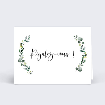 Marque-place Mariage Couronne Eucalyptus