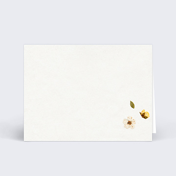 Marque-place Mariage Fleurs Presses