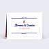 Marque-place Mariage Mer