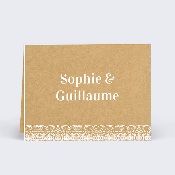 Marque-place Mariage Fleurs des Champs