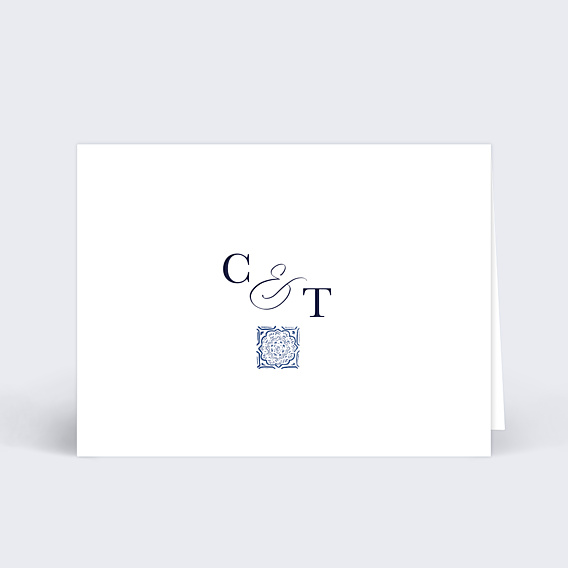 Marque-place Mariage Azulejos