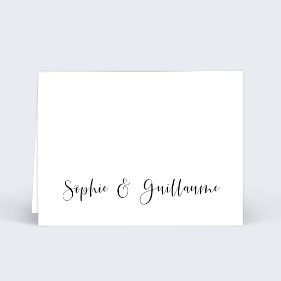 Marque-place Mariage Calligraphie