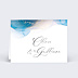 Marque-place Mariage Opaline