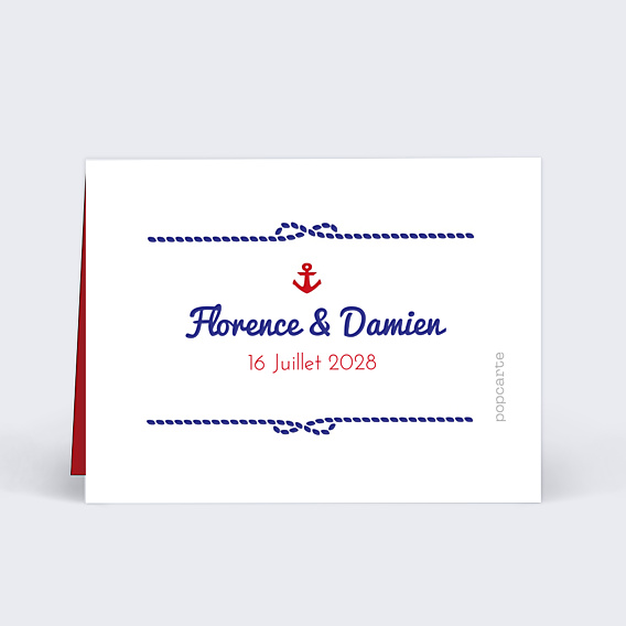 Marque-place Mariage Mer