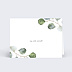 Marque-place mariage Couronne Eucalyptus Minimaliste Recto