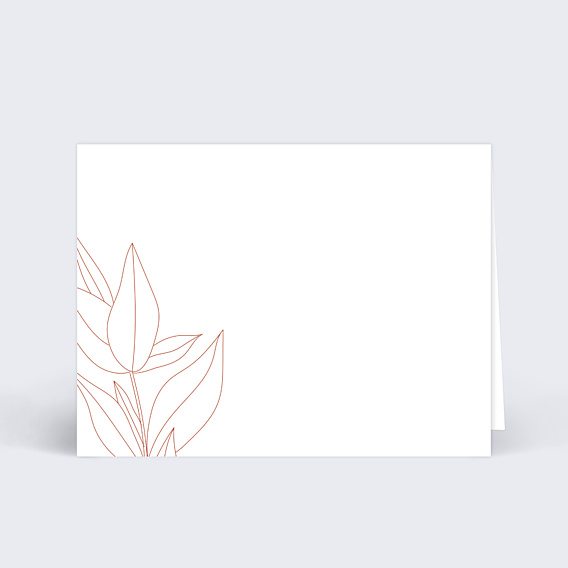 Marque-place Mariage Terracotta Flowers