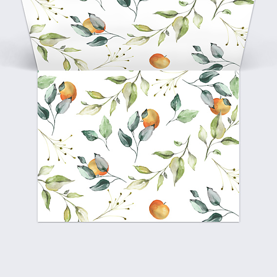 Marque-place Mariage Agrumes