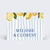 Marque-place Mariage Dolce vita